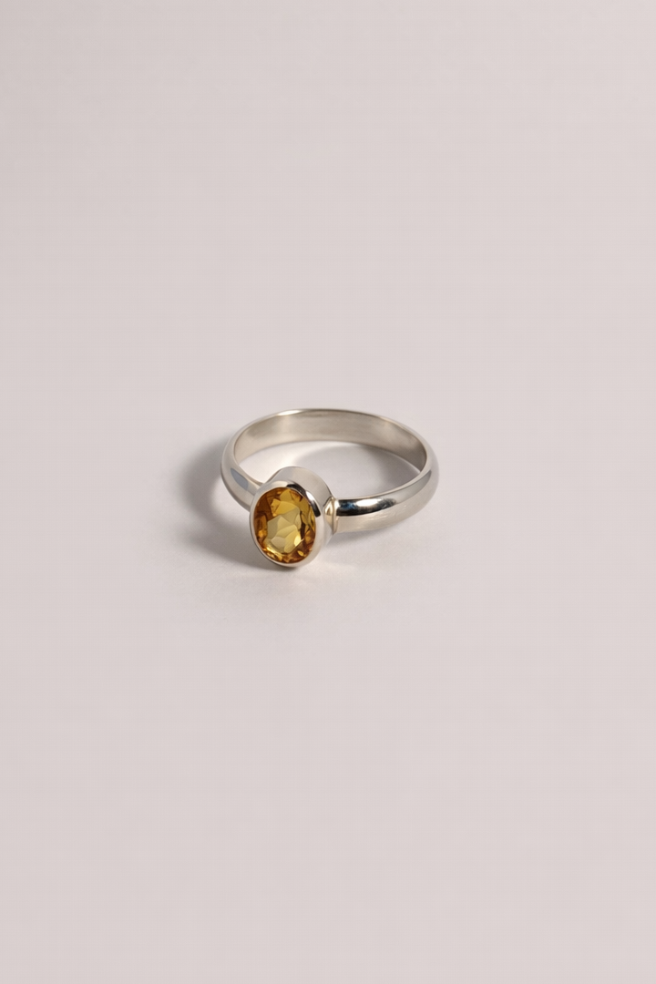 Oval Cut Ring - Citrine