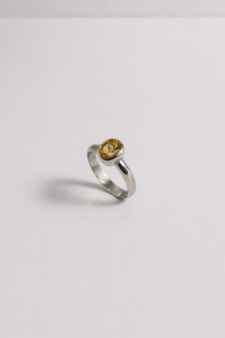 Oval Cut Ring - Citrine
