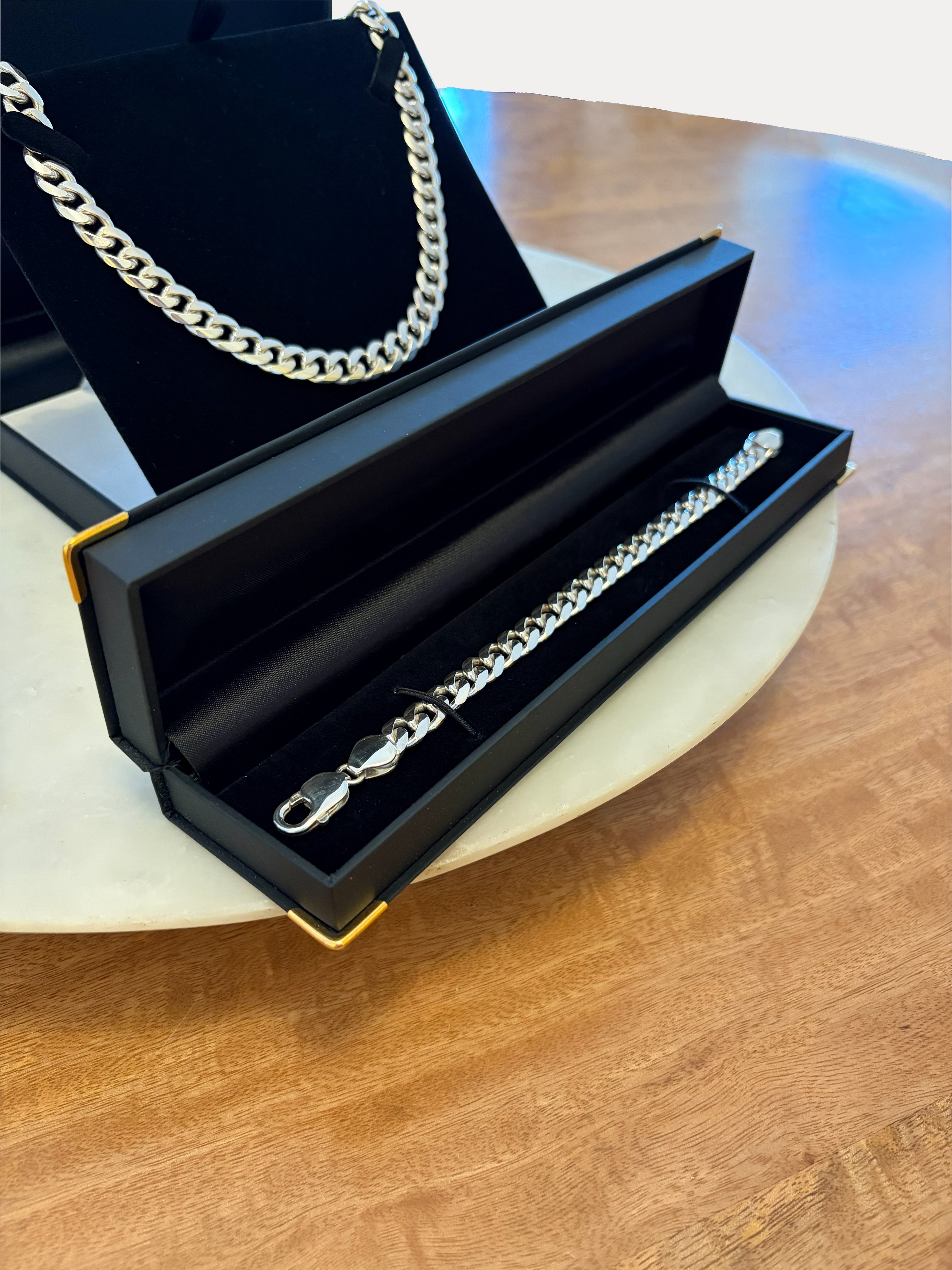 Cuban Link Chain Set