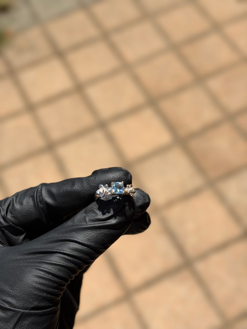 Sakura Ring - Aquamarine
