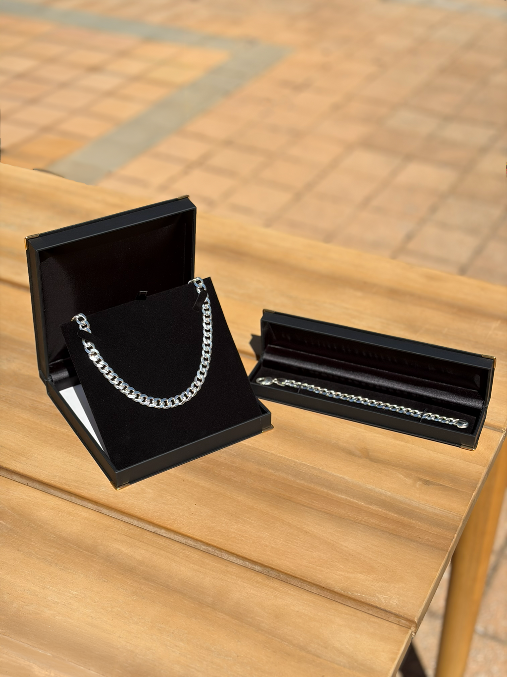 Cuban Link Chain Set