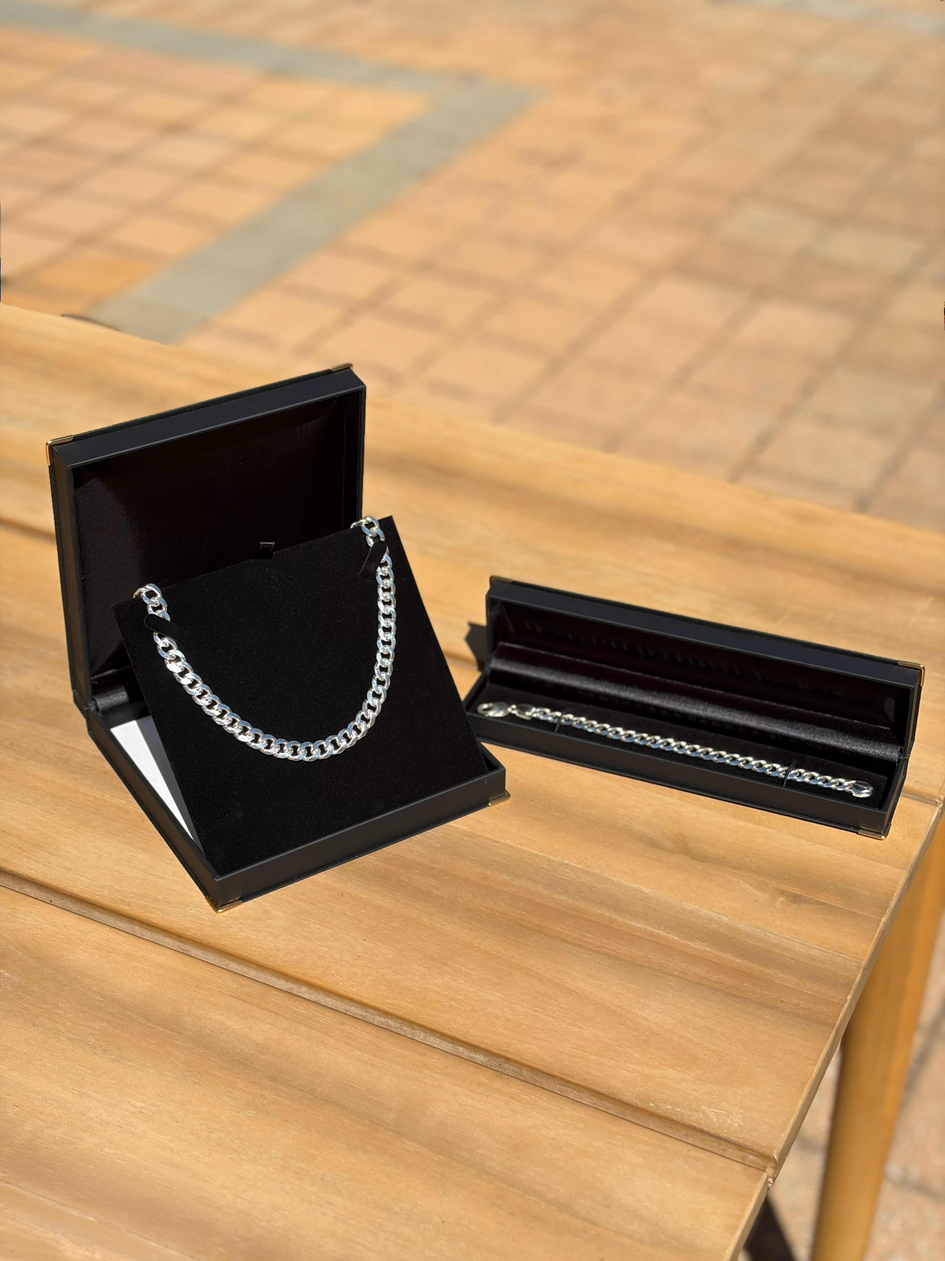 Cuban Link Chain Set