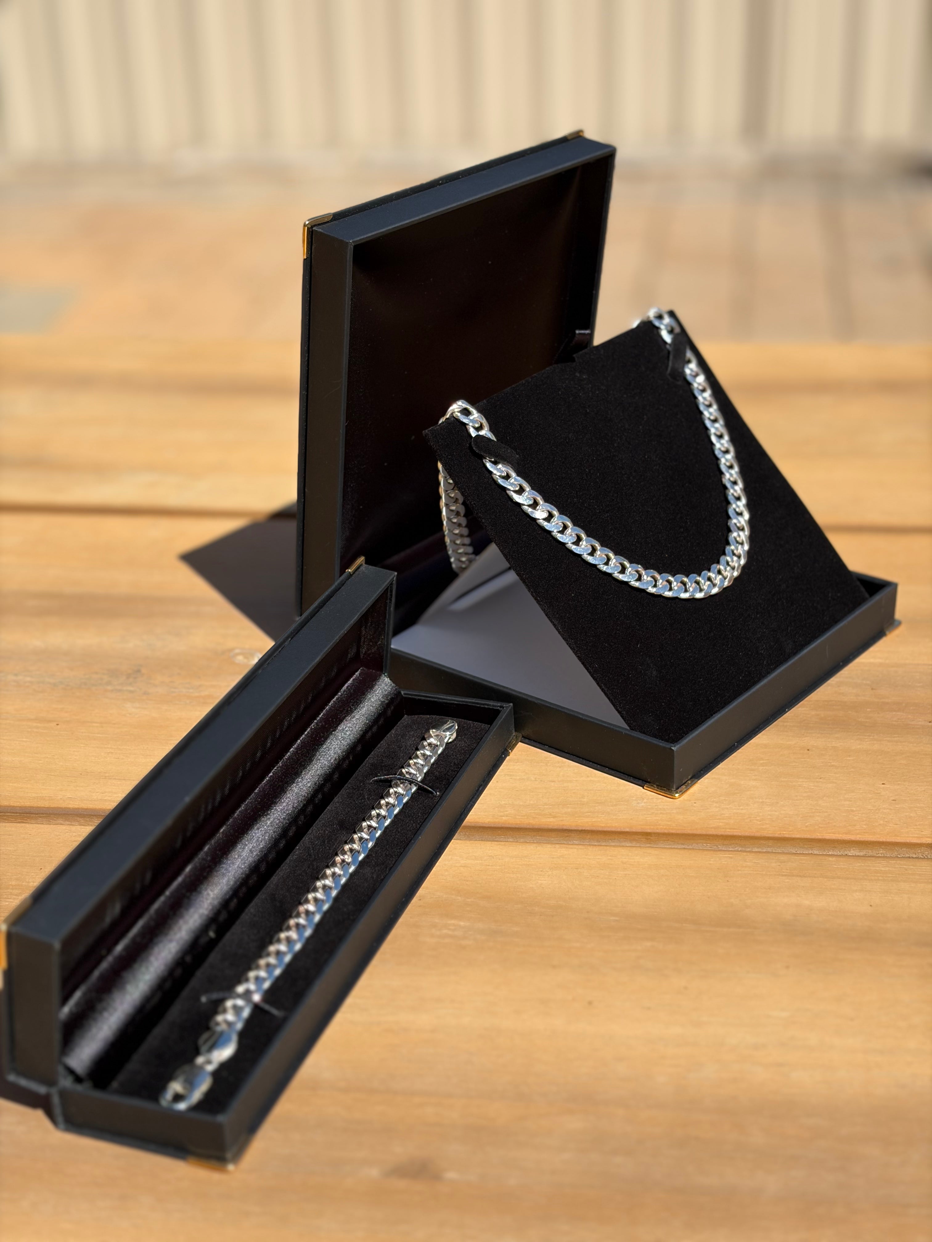 Cuban Link Chain Set