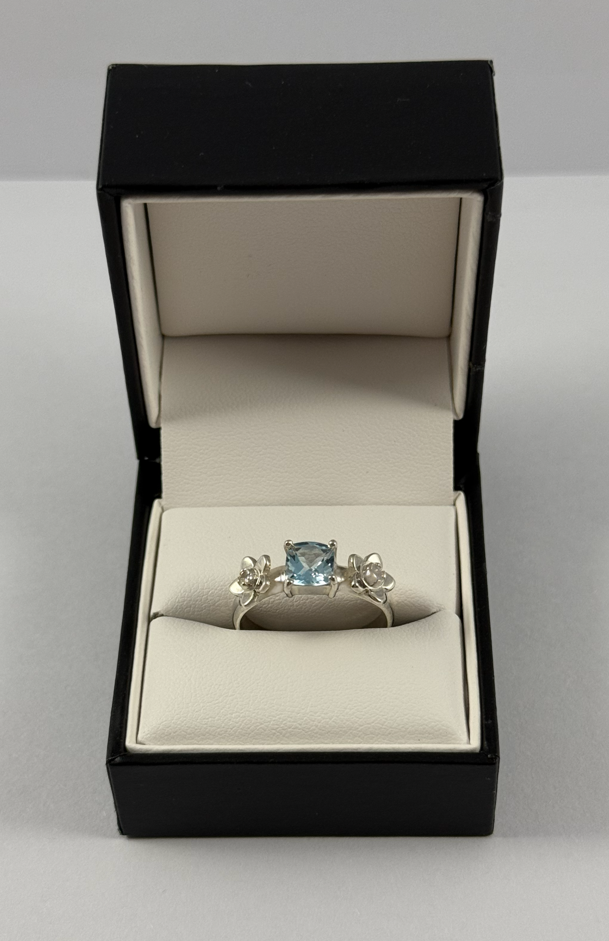 Sakura Ring - Aquamarine