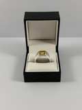 Emerald Cut Citrine Ring