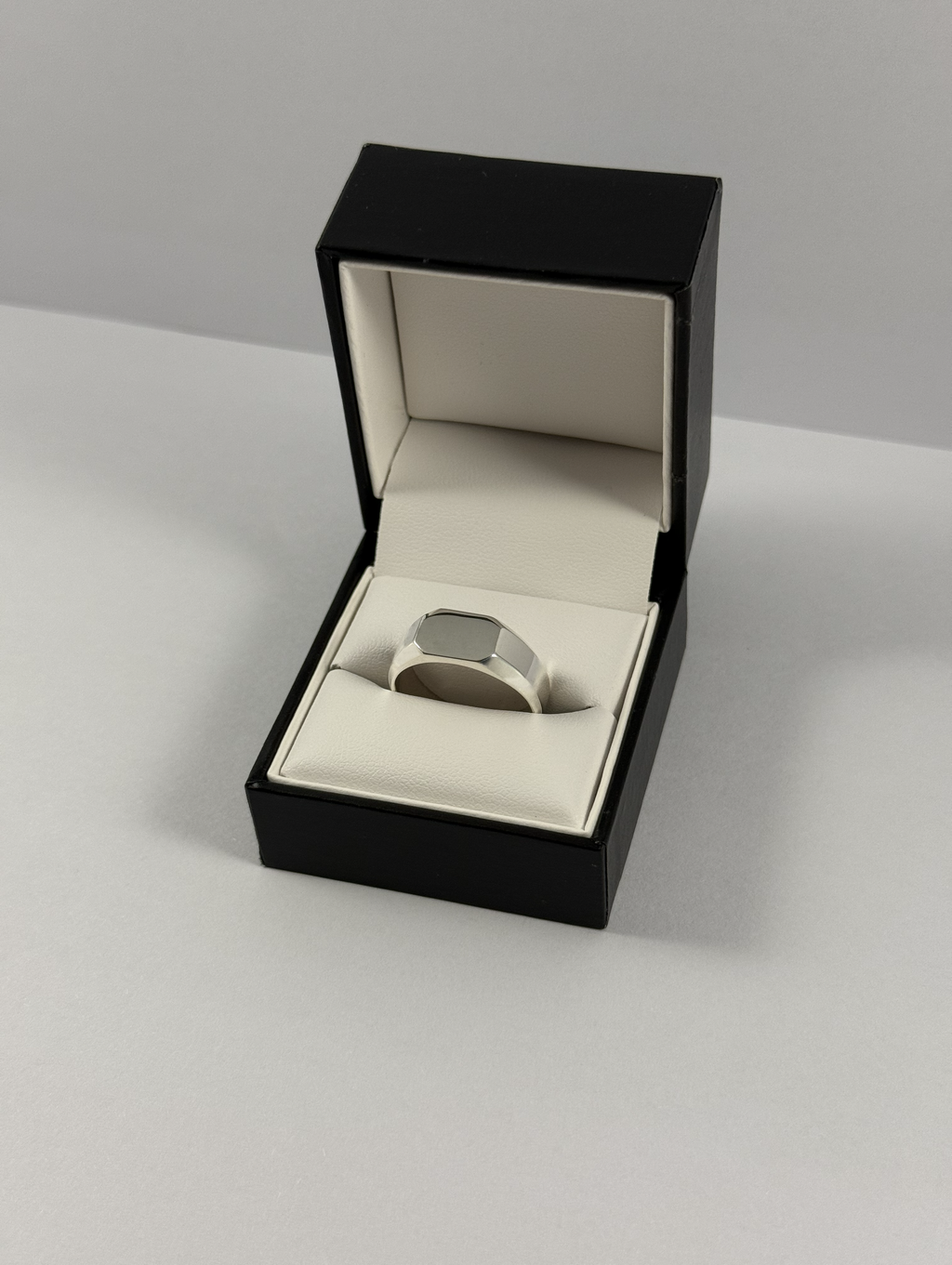 Silver Plain Signet ring