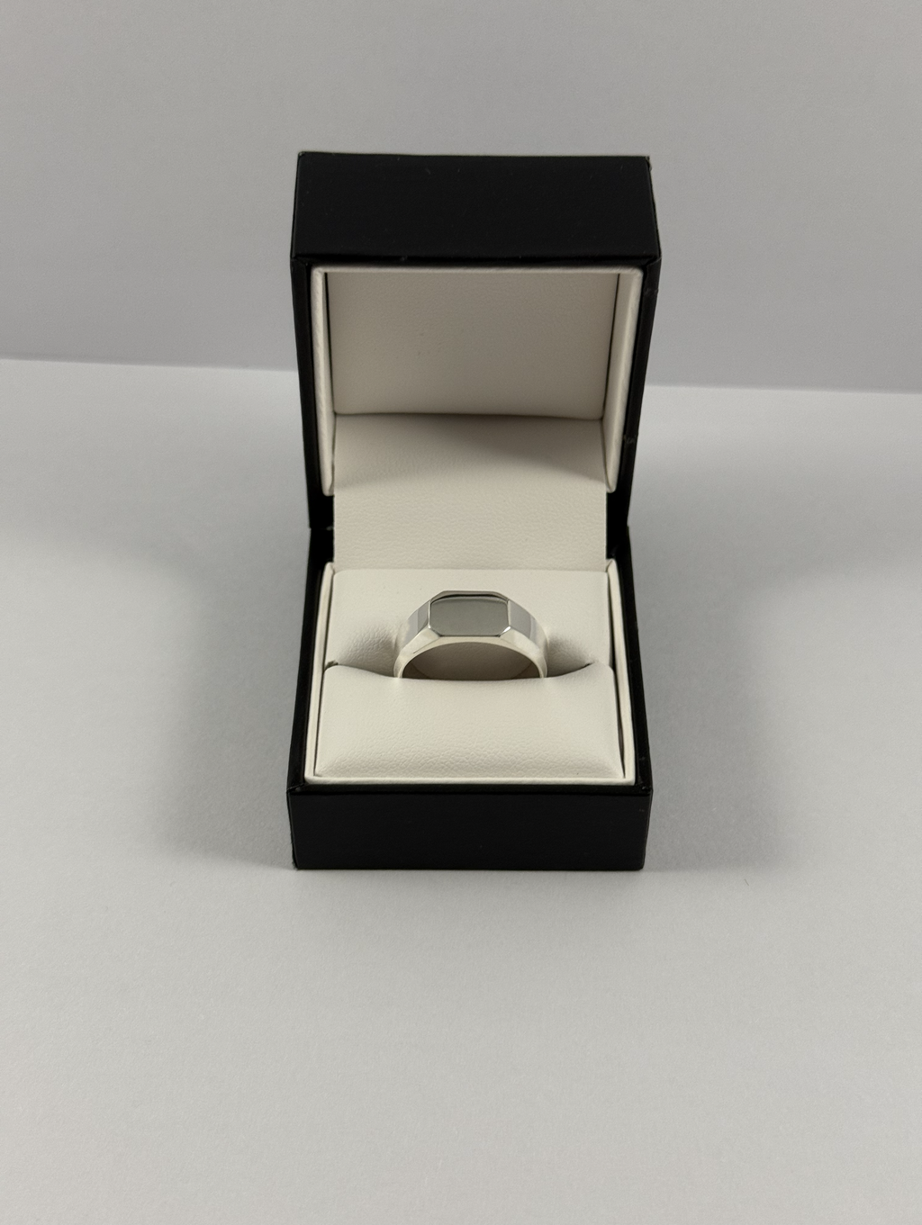 Silver Plain Signet ring