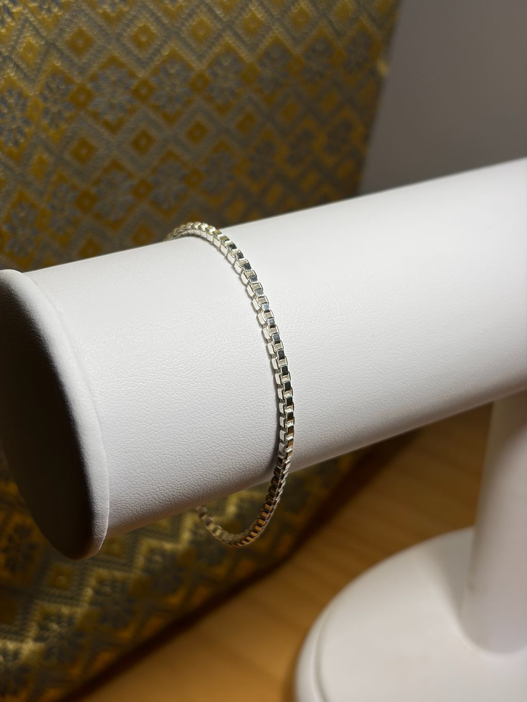 Silver Box Link Bracelet