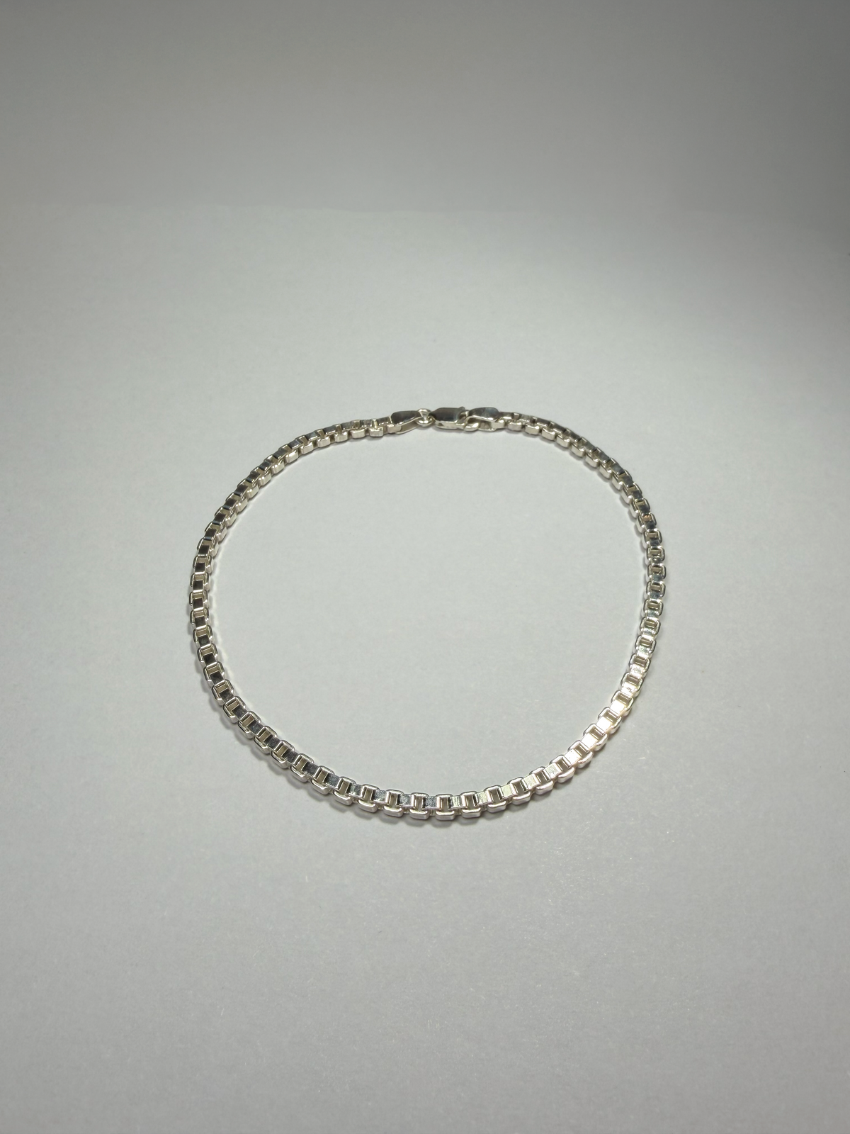 Silver Box Link Bracelet