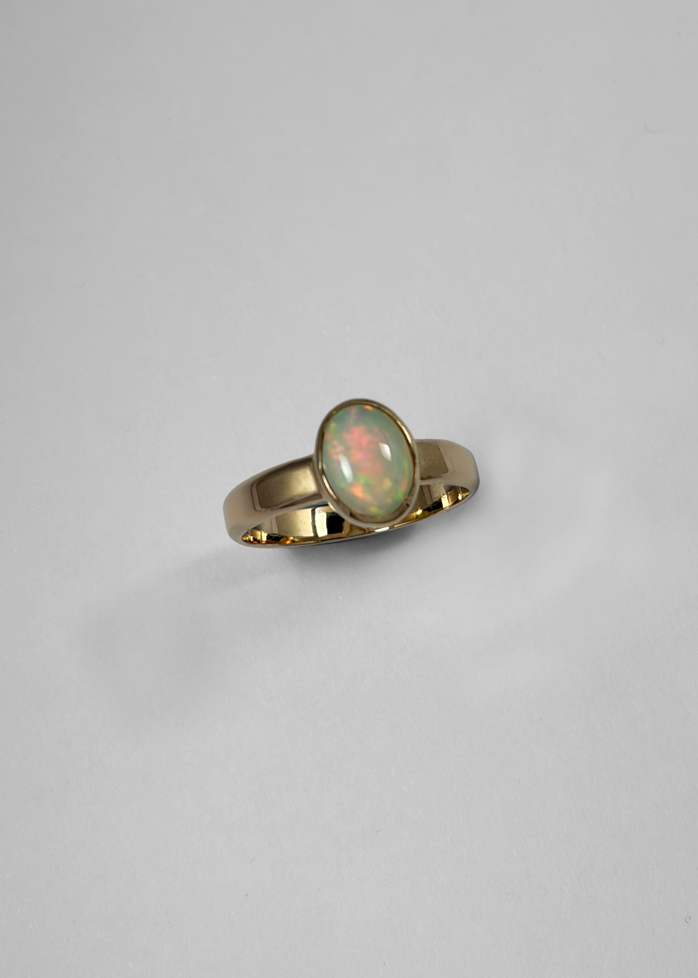9K Opal Ring