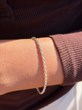 Silver Rope Link Bracelet
