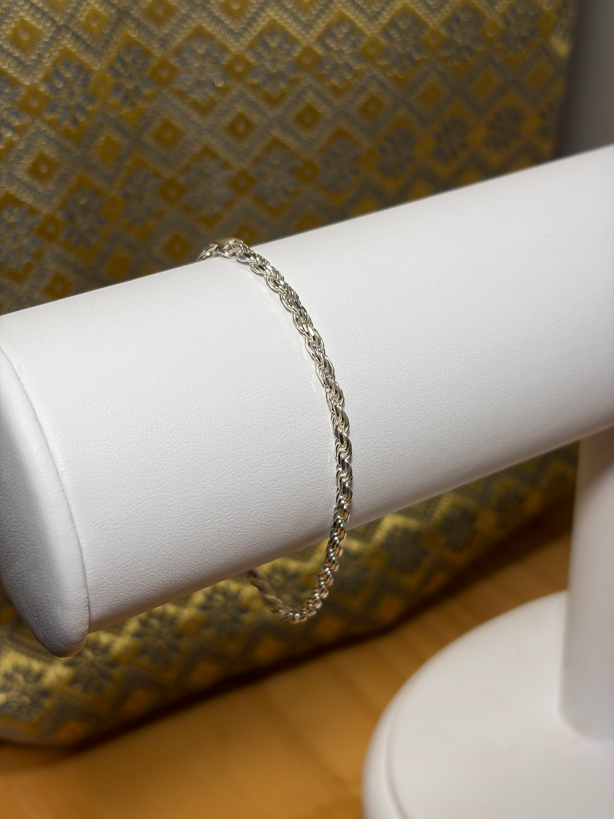 Silver Rope Link Bracelet